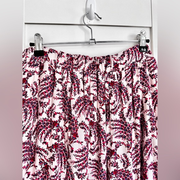 NWT ESPRIT Floral Maxi Skirt Red Pink Print Size 12 - Picture 4 of 12